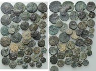Circa 45 Greek Coins.
