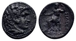 SELEUKID KINGDOM. Seleukos I Nikator (312-281 BC). Drachm. (17mm, 4.0 g) Seleukeia on the Tigris. Obv: Head of Herakles right, wearing lion skin. Rev:...