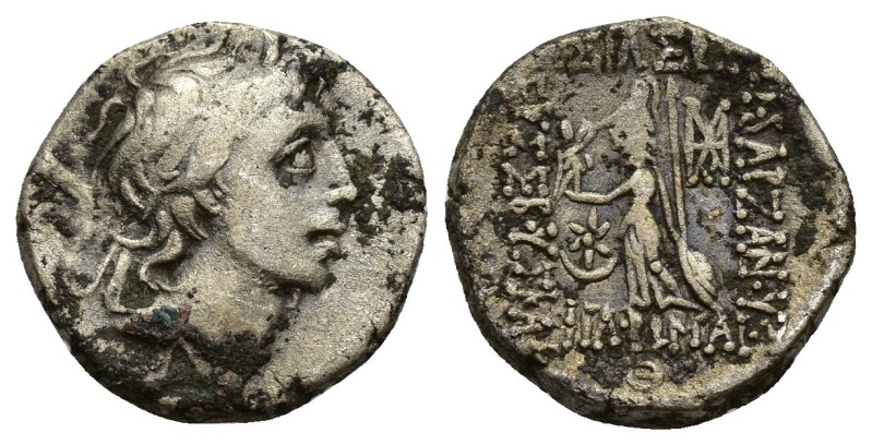 Kings of Cappadocia. Ariobarzanes III Drachm. (15mm, 4.1 g) 52-42 BC. Diademed, ...