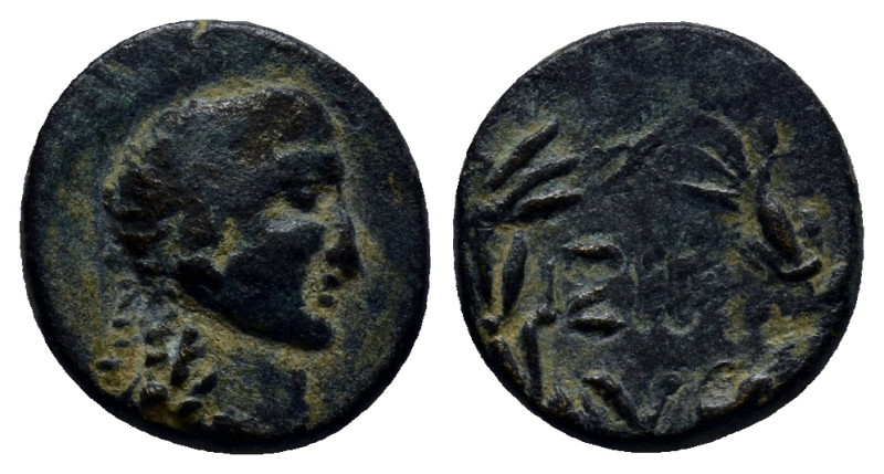 PISIDIA. Isinda. Pseudo-autonomous (1st century BC). Ae. (13mm, 2.5 g) Obv: Head...