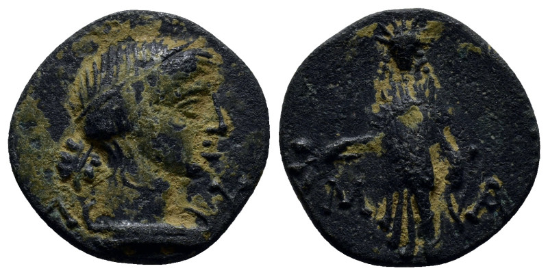 Lycia. Masikytes circa 100-0 BC. Bronze Æ (20mm, 4.3 g). Diademed head of Apollo...