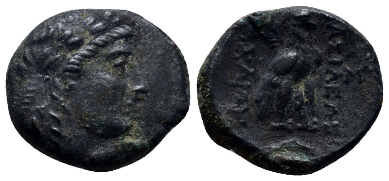 SELEUKID KINGS of SYRIA. Achaios. Usurper, 220-214 BC. Æ (18mm, 6.0 g). Sardes m...