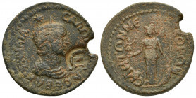 PAMPHYLIA. Side. Salonina (254-268). Ae. (29mm, 18.7 g) Obv: KOPNHΛIA CAΛΩNINA C...