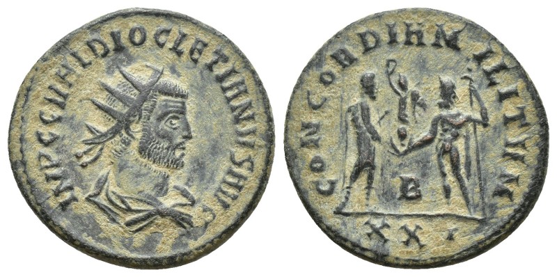 Diocletian. A.D. 284-305. Æ antoninianus (21mm, 3.7 g). Cyzicus mint, Struck A.D...