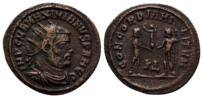 Maximianus, First reign (286-305 AD). Kyzikos AE Follis (22mm, 2.8 g). Obv: IMP ...