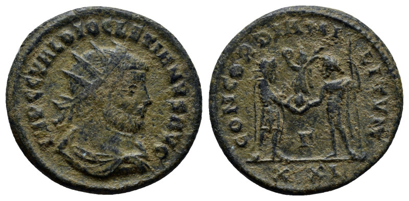 Diocletian AD 284-305. Cyzicus Antoninianus Æ (20mm, 4.2 g). IMP C C VAL DIOCLET...