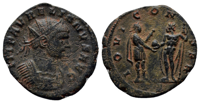 AURELIAN (270-275). Antoninianus. (20mm, 3.4 g). Obv: IMP AVRELIANVS AVG. Radiat...