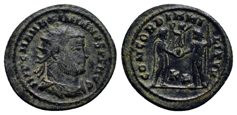 Maximianus, First reign (286-305 AD). Kyzikos AE Follis (23mm, 4.2 g). Obv: IMP ...