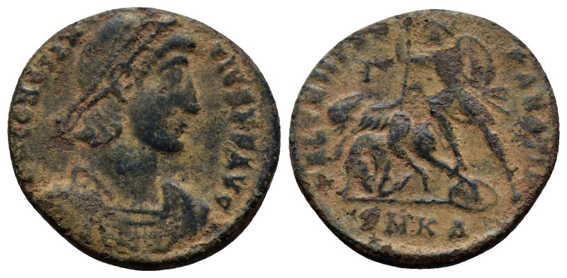 Constantius II Æ Centenionalis. (22mm, 5.2 g) Constantinople, AD 347-348. DN CON...