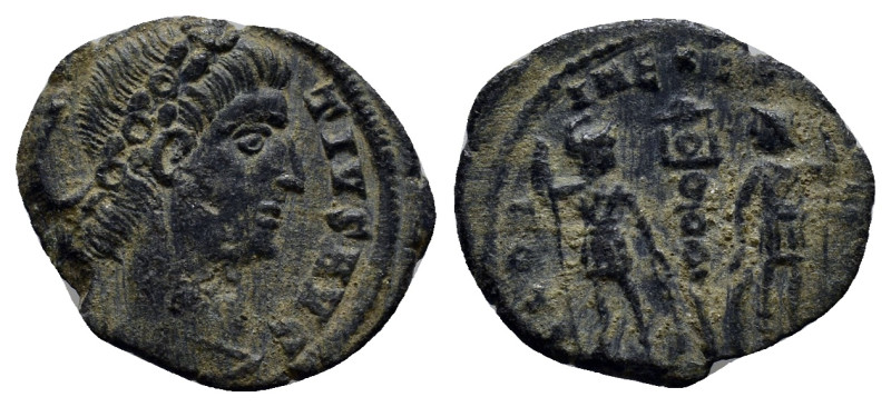 Constantius II, 330 - 335 AD AE Follis, (14mm, 1.2 g) Obverse: CONSTANTIVS AVG, ...