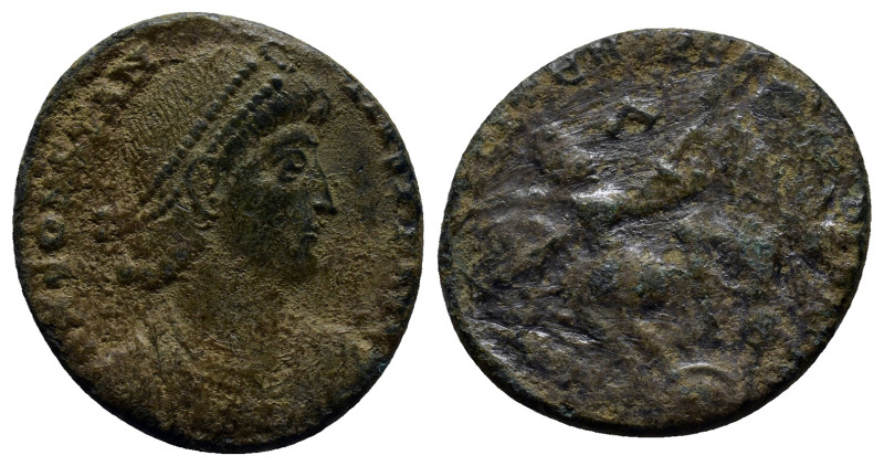 Constantius II Æ Centenionalis. (20mm, 4.9 g), AD 348-351. D N CONSTANTIVS P F A...