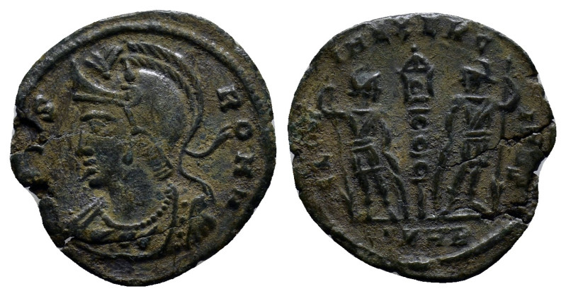 City Commemorative . A.D. 330-354. Æ (17mm, 1.5 g). Heraclea mint, A.D. 337-340....