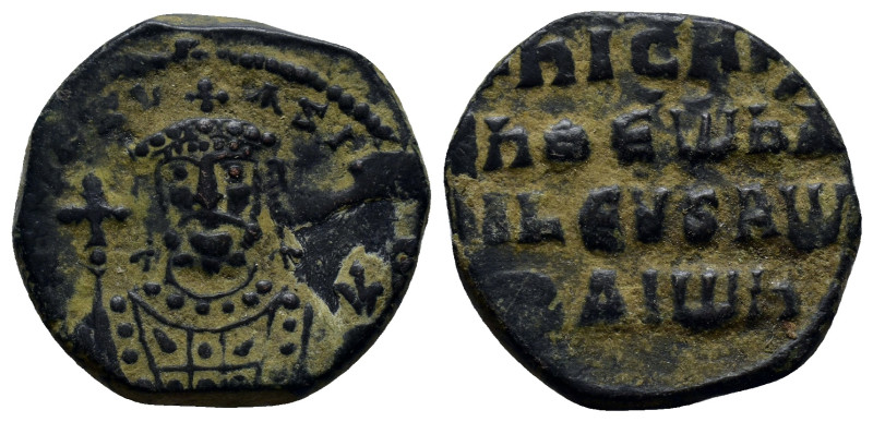 Nicephorus II Phocas AD 963-969. Constantinople Follis Æ (22mm, 6.8 g) + hICIFR ...