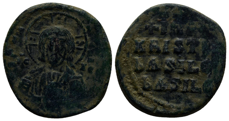 Anonymous Æ 40 Nummi. Time of Basil II and Constantine VIII. Constantinople, cir...