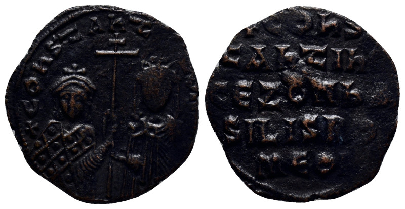 Zoe as regent, with Constantine VII Porphyrogenitus (913-959) AE follis, issued ...