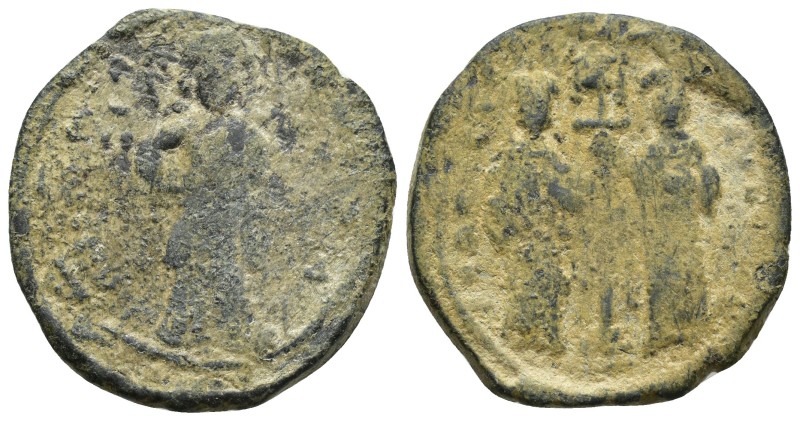 Constantine X Ducas and Eudocia (1059-1067 AD) Constantinople AE Follis (28mm, 9...