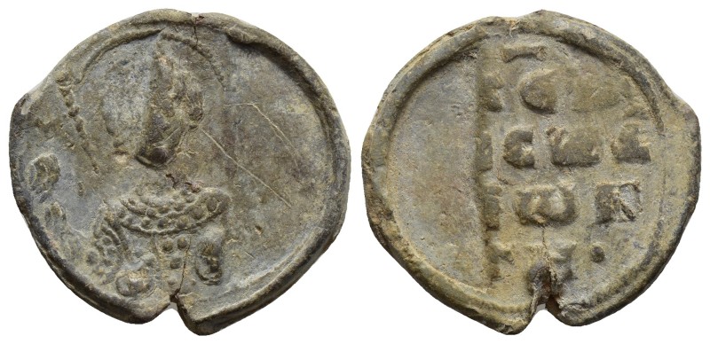 Unidentified Byzantine lead seal, 24 mm, 6.9 gr.