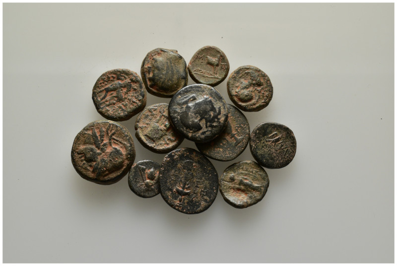 Greek coin lot 12 pieces SOLD AS SEEN NO RETURNS.