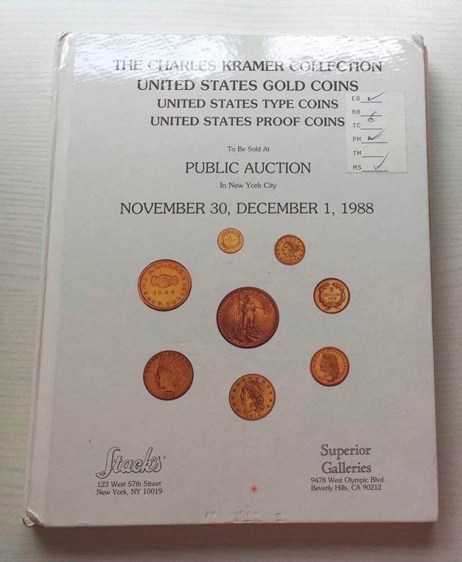 Stack's The Charles Kramer Collection, United States Gold Coins, United States T...