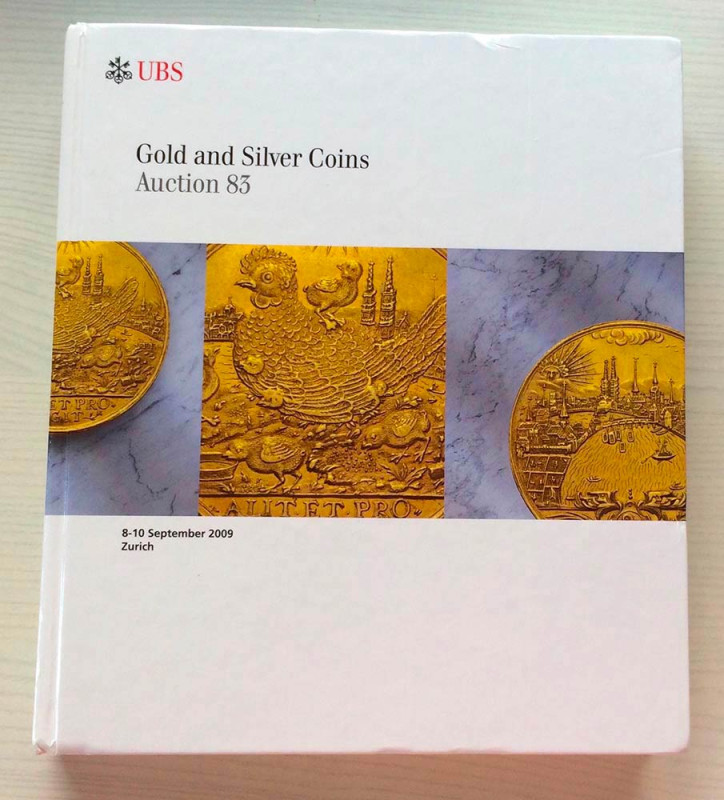 UBS Auction 83 Gold and Silver Coins. Basel 08-10 September 2009. Cartonato ed. ...