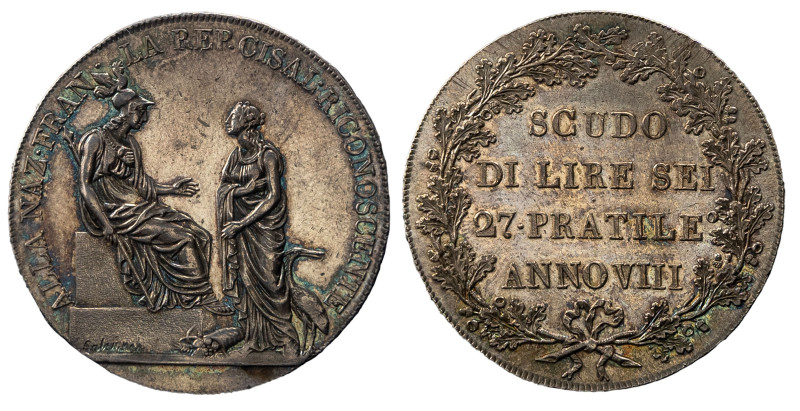 MILANO - REPUBBLICA CISALPINA (1800-1802) - Scudo da 6 lire
Argento
Gigante 1 ...