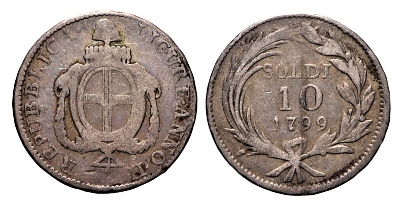 GENOVA - REPUBBLICA LIGURE (1798-1805) - 10 soldi 1799, anno II
Mistura
Gigant...