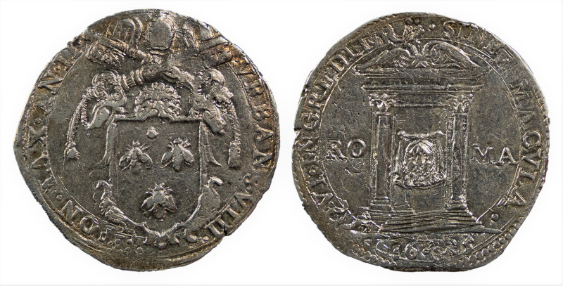 URBANO VIII (1623-1644) - Testone 1625
Argento
Muntoni 49, Berman 1717 Raro
Trac...