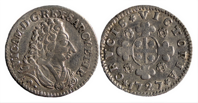 VITTORIO AMEDEO II (1720-1730) - Reale sardo 1727
Argento
Gigante 12 Raro
q.S...