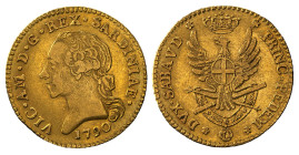 VITTORIO AMEDEO III (1773-1796) - Doppia 1790
Oro
Gigante 18 Raro
BB