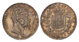 VITTORIO EMANUELE II, Re Eletto (1859-1861) - 2 lire 1860, Firenze
Argento
Gigante 7, Pagani 436 Raro
Bella patina
SPL-FDC