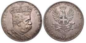 UMBERTO I, Colonia Eritrea (1890-1896) - Tallero 1896
Argento
Gigante 2, Pagani 631 Raro
SPL