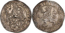 Netherlands. Gelderland. 1617 Daalder or “Lion Dollar.” Dav-4849, Delmonte-825. AU-53 (PCGS).
While graded "only" AU-53, this is one of the most perf...