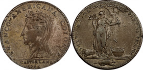 1796 Castorland Medal. Silvered Copper, Original. W-9115 var, Breen-unlisted. VF-30 (PCGS). Plain edge. Coin turn.
218.2 grains. As Breen-1059, but s...