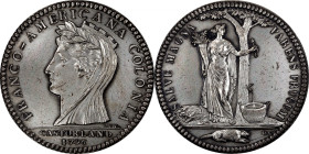 1796 (after 1880) Castorland Medal. Silver, Copy Obverse and Reverse Dies. W-9165, Breen-1070. MS-62 (PCGS). Edge marked ARGEN with cornucopia. Medal ...