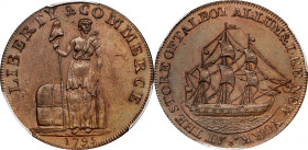 1795 Talbot, Allum & Lee Cent. Fuld-Unlisted, W-8635. Rarity-8+. Lettered Edge: CAMBRIDGE BEDFORD HUNTINGTON X.X. AU-55 (PCGS).
An exciting offering ...