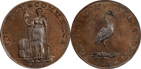 1794 Talbot, Allum & Lee Cent / Promissory Halfpenny Mule. Fuld Mule-2, W-8670. Rarity-4. Copper. LIVERPOOL Edge. MS-64 BN (PCGS).
164.1 grains. A lo...