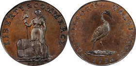 1794 Talbot, Allum & Lee Cent / Promissory Halfpenny Mule. Fuld Mule-2A, W-8690. Rarity-5. Copper. LONDON Edge. MS-65+ BN (PCGS).
149.8 grains. Beaut...