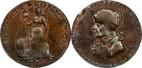 1794 Talbot, Allum & Lee Cent / Earl Howe Mule. Fuld Mule-3, W-8710. Rarity-4+. Copper. MS-63 BN (PCGS).
119.5 grains. Lustrous medium brown with min...