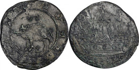 Undated (ca. 1616) Sommer Islands Sixpence. BMA Type I, W-11445. Rarity-6. Large Portholes. Fine-12 (PCGS).
A stunningly well detailed specimen of th...