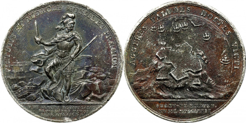 Cast Copy 1779 Francois-Louis Teissedre de Fleury Assault on Stony Point Medal. ...