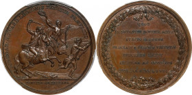 "1781" John Eager Howard at Cowpens Medal. Original Paris Mint Striking. By Pierre Simon DuVivier. Adams-Bentley 12, Betts-595, Julian MI-9. Bronze. P...