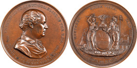 1849 Lieutenant Colonel Bliss, Mexican-American War Medal. By Charles Cushing Wright. Julian MI-28. Bronze. MS-64 BN (NGC).
70.5 mm. A lovely example...