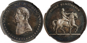 Undated (ca. 1862) Equestrian Washington / William Henry Harrison Muling. By Robert Lovett, Jr. Musante GW-549, Baker-228, DeWitt-WHH-K(3). Silver. MS...