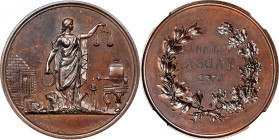 1870 United States Assay Commission Medal. By William Barber. JK AC-8. Rarity-3. Copper. MS-64 BN (NGC).
33 mm. A smartly impressed, satiny example w...