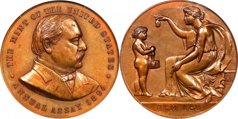 1894 United States Assay Commission Medal. By Charles E. Barber and George T. Mo...