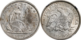 1870-CC Liberty Seated Half Dollar. WB-5. Rarity-6. AU-58 (NGC).
This is a bright and virtually brilliant example that allows ready appreciation of s...