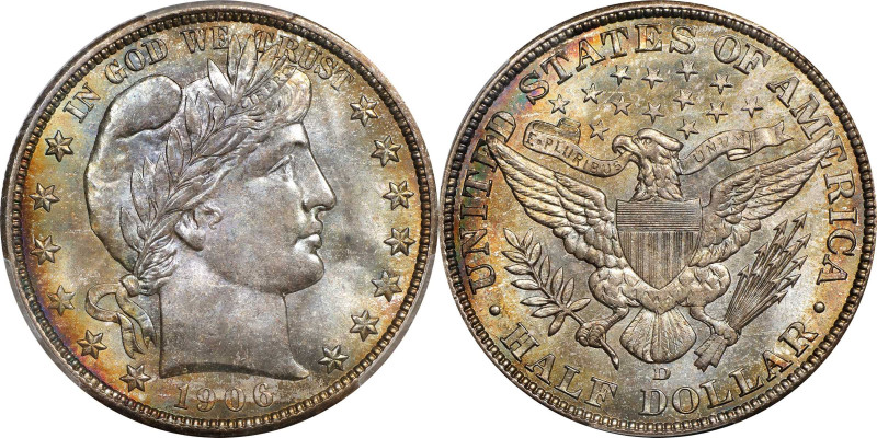1906-D Barber Half Dollar. MS-67 (PCGS). CAC.
This enchanting Superb Gem is wou...