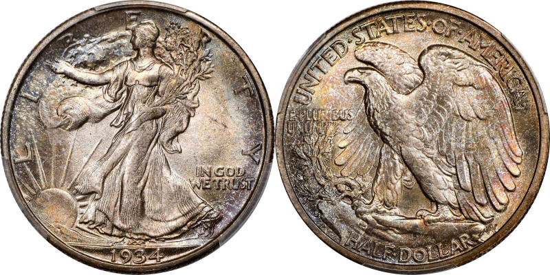 1934-S Walking Liberty Half Dollar. MS-67 (PCGS).
This is a phenomenal conditio...