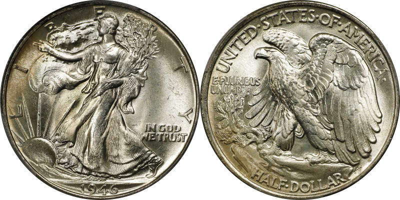 1946 Walking Liberty Half Dollar. MS-67+ (PCGS). CAC.
This amazing Superb Gem i...