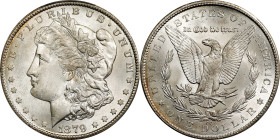 1879-CC Morgan Silver Dollar. VAM-3. Top 100 Variety. Capped Die. MS-64+ (PCGS).
Beautiful mint frost flows over both sides of this very well preserv...